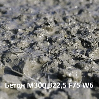 ФиброБетон М300 В22,5 F75 W6 на карбонатном щебне